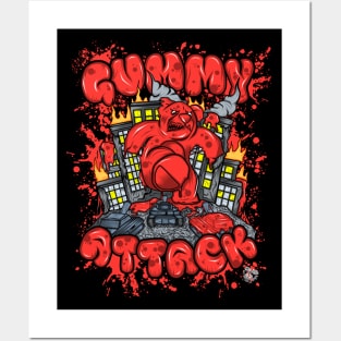 Attack of the Gummybear Red Posters and Art